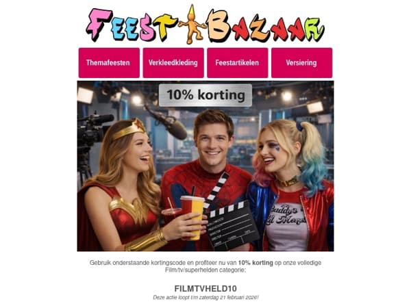 Verkleed als jouw innerlijke Superheld of favoriete Film Personage?🤩🎥