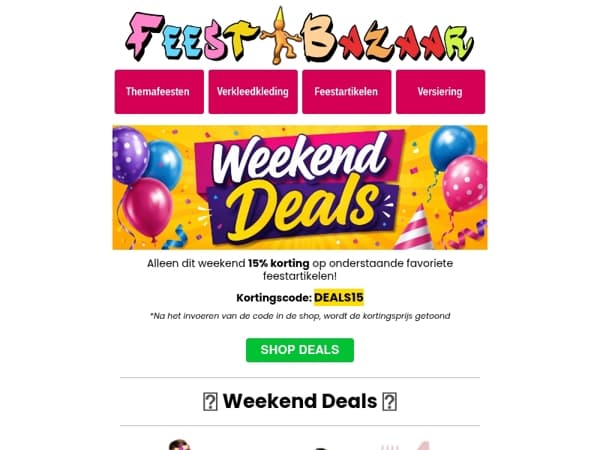 Nieuwe Weekend Deals: scoor jouw feestfavorieten🔥