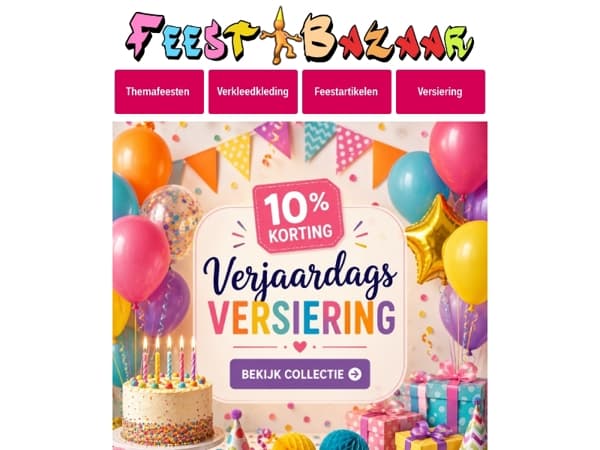 De leukste verjaardag versiering vind je hier! 🎉