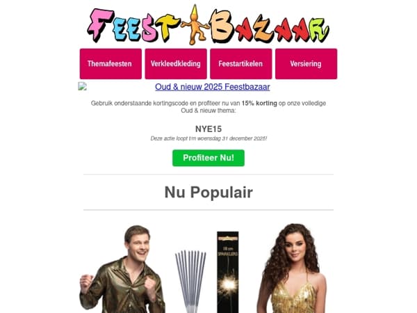 Last Minute NYE Korting!🎆🍾