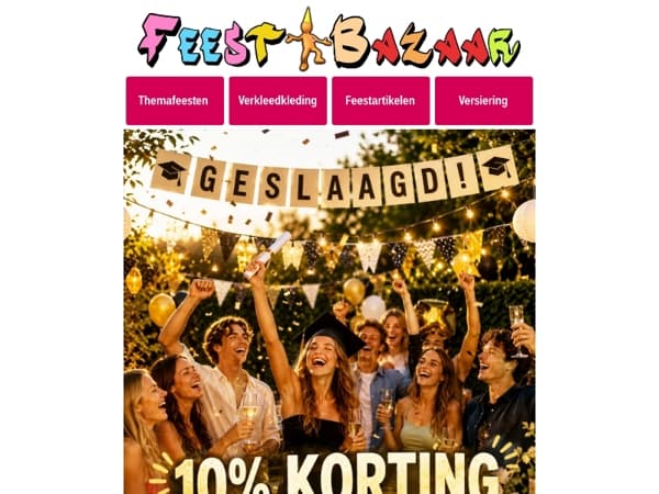 Diploma binnen? Laat het feest beginnen! 🥳