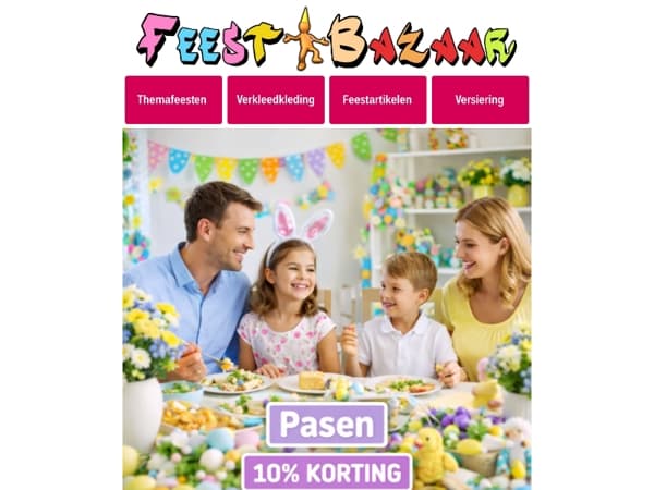 Vier Pasen In Stijl met Feestbazaar!🐇