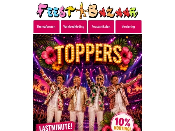 Nog geen Toppers outfit? Geen paniek! ✨