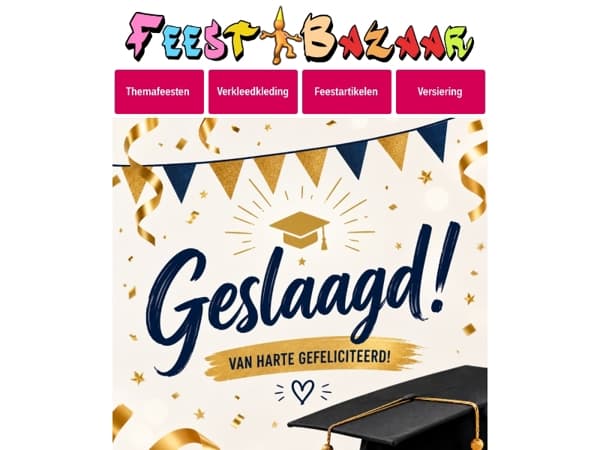 Geslaagd? Vier het groots!🎓