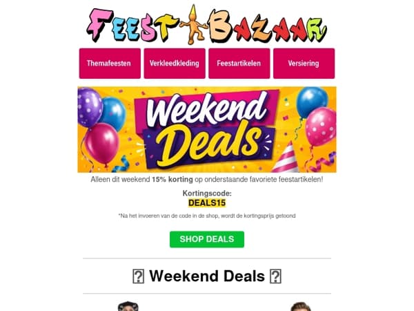 Dit weekend nieuwe acties op feestelijke toppers!🔥
