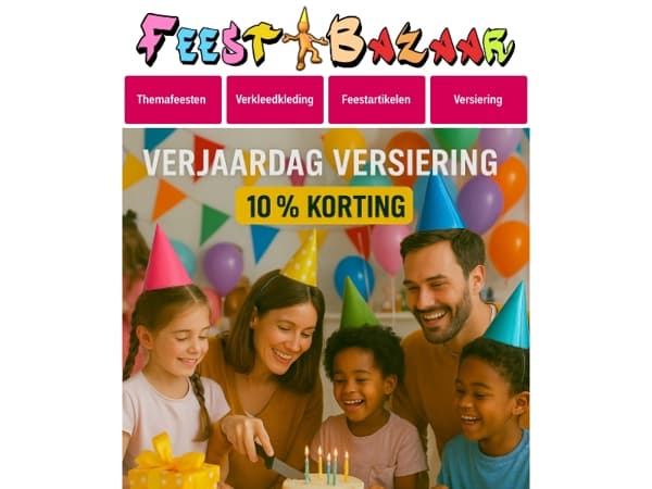 🎉 Binnenkort een verjaardagsfeestje?
