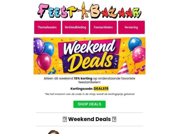 Een nieuwe dosis feestinspiratie én voordeel🎈