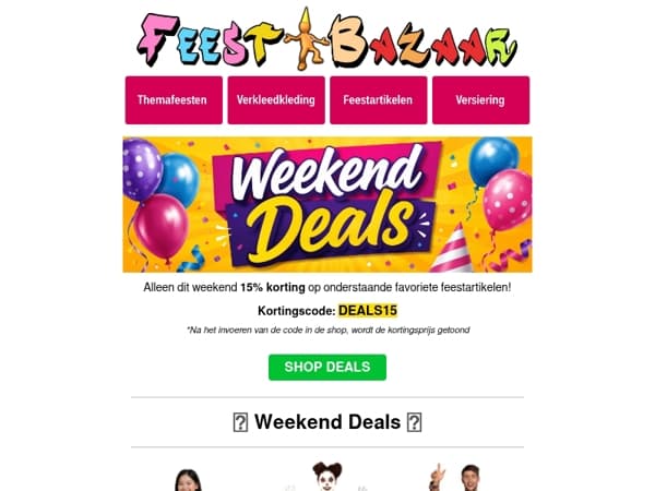 🚨 Laat deze weekendkorting niet liggen!