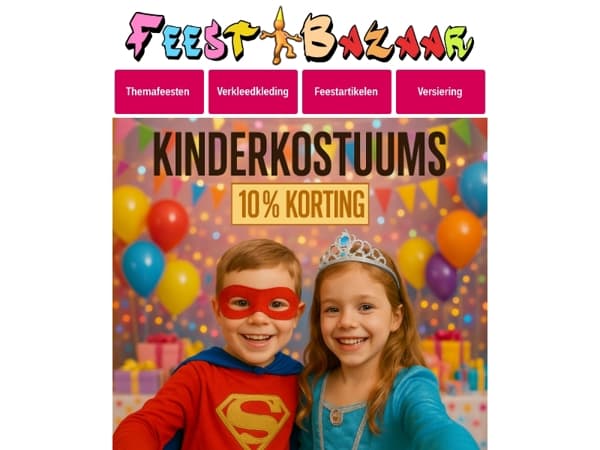 Feestbazaar: Hét Verkleedparadijs voor elk kind!🧙🏻🧑🏻‍🚀