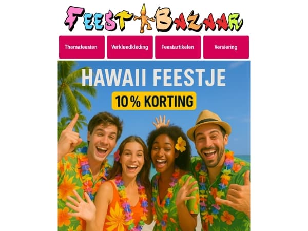 Het is tijd voor een Tropisch Hawaii feestje!🥳🍹