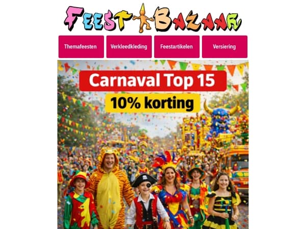 Dé Top-15 Carnaval Must Haves van 2026!🎉