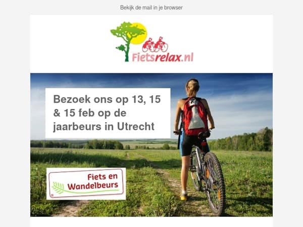 Fiets en Wandelbeurs: wij zijn erbij