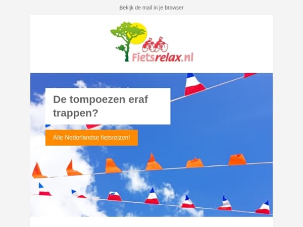 Onze Koningsdagtip: plan je volgende avontuur! 🚴‍♀️👑🍰