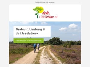 Fietsplezier in het land van de feestvierders!