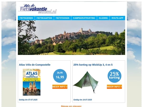 Fietsvakantienieuws Juni 2025