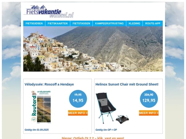 Fietsvakantienieuws Augustus 2025