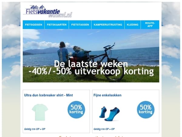 Fietsvakantiewinkel Juli 2026