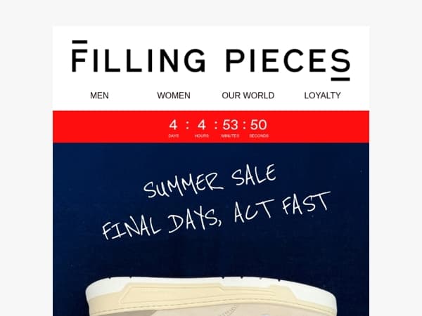 The Summer Sale Ends July 28th  🗓️