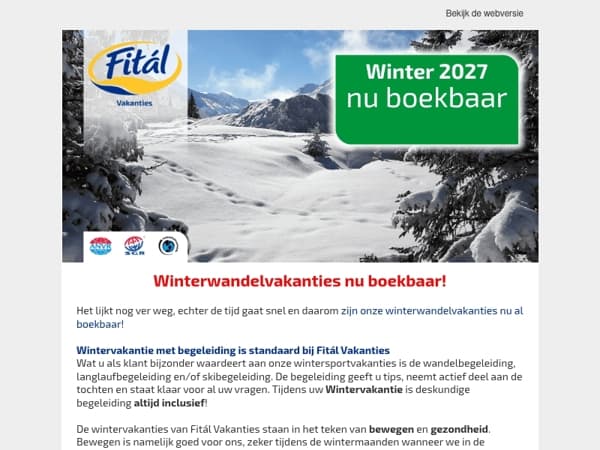 Nu Boekbaar: onze wintervakanties 2027