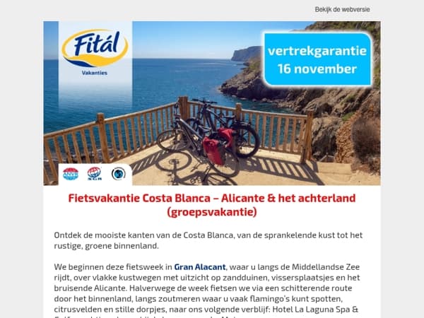 Ontdek Alicante en het achterland op de fiets
