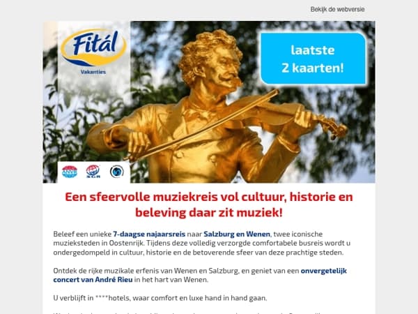 Een muzikale uitnodiging: gaat u mee naar André Rieu?