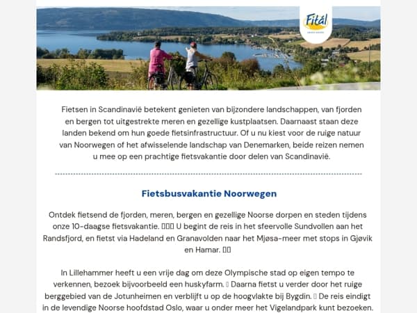 Fietsen door Scandinavië