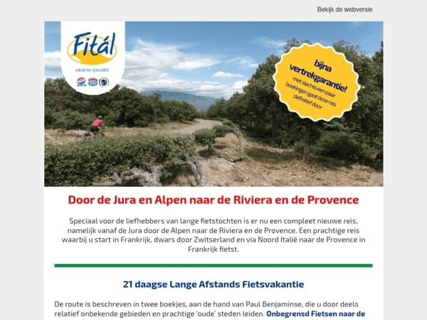 Hoeveel kilometers wilt u fietsen? 