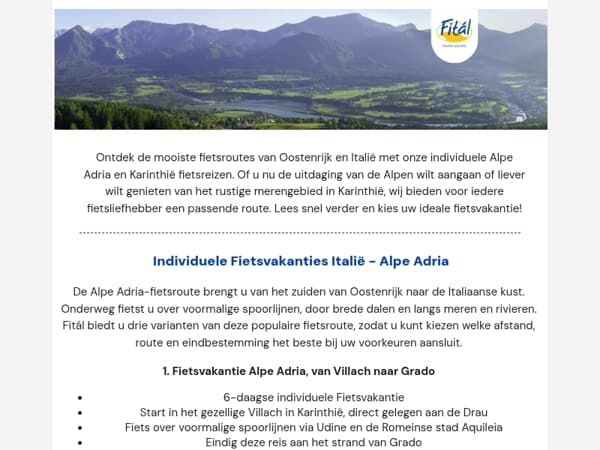 Fiets door Italië & Oostenrijk