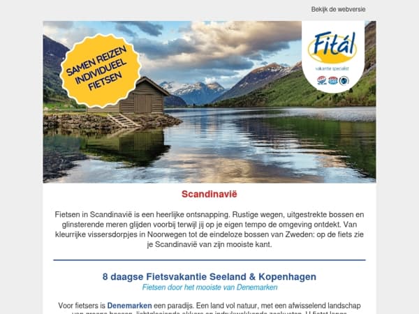 Denemarken, Zweden of Noorwegen; ontdek Scandinavië op de fiets