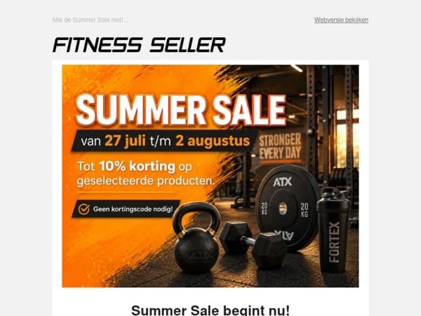 Summer Sale: tot 10% korting op geselecteerde producten 💥
