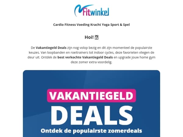 Ontdek de populairste Vakantiegeld Deals 🔥