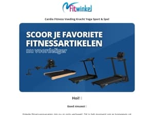 💥 Prijsverlaging op fitnessapparaten