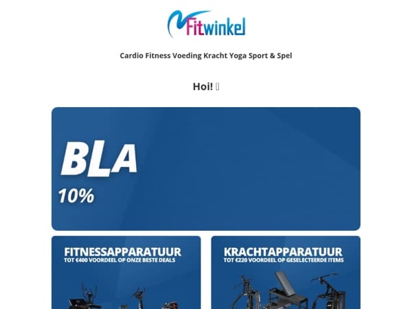 Black Weeks bij Fitwinkel 🖤 Korting op ons assortiment