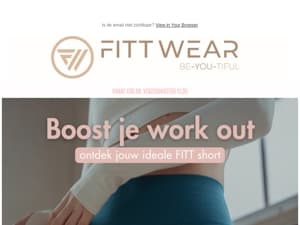 Boost je work out - ontdek jouw ideale FITT short! ✨