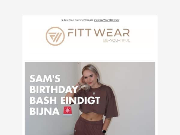 LAST CALL: Sam’s Birthday Bash eindigt bijna 🎉