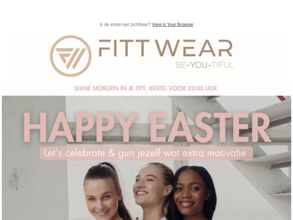 Happy Easter with FITT 🌸 - 25% korting op jouw favoriete items!