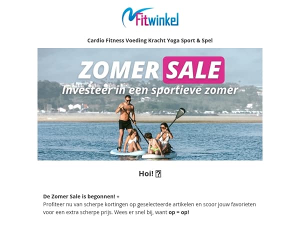 De Zomer Sale is gestart! 💥