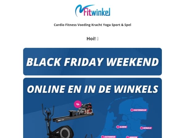 🖤 Black Friday Weekend - Bespaar dit weekend op fitnessproducten 🏋️‍♂️