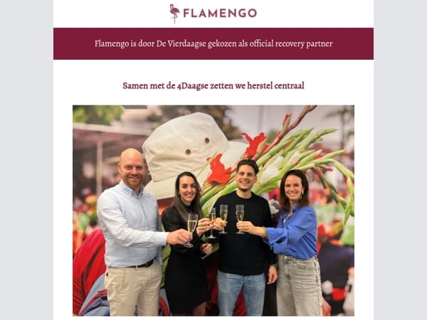 Vierdaagse kiest voor Flamengo als herstelpartner