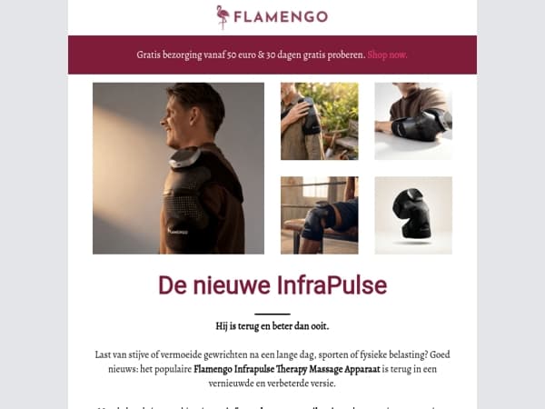 👀 NEW InfraPulse knie, arm & schouder is terug op voorraad ✨