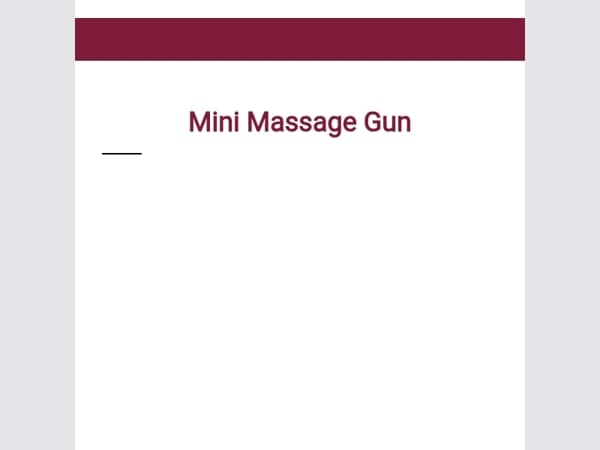 👀 Mini Massage Gun voor ultiem herstel ✨
