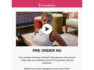 Pre-order Flamengo InfraStretch Massagemat met korting!