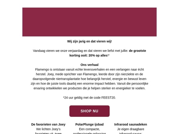 🎁 24u lang 20% korting op alles!