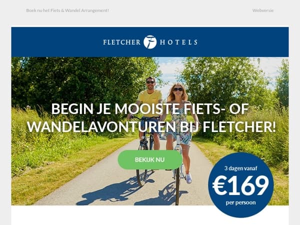 Te voet of met de fiets op weg naar ontspanning!