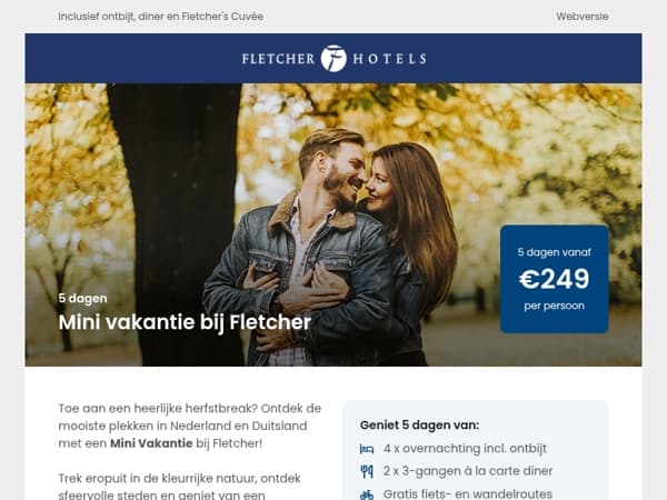 Tijdens de herfstdagen op Mini Vakantie