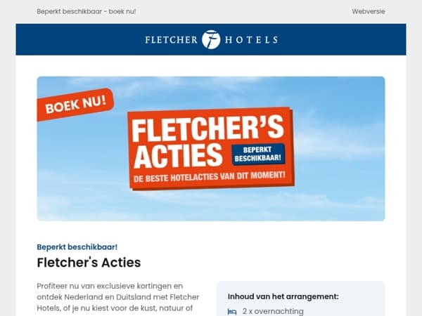 Fletcher’s Acties: de beste hotelacties van dit moment