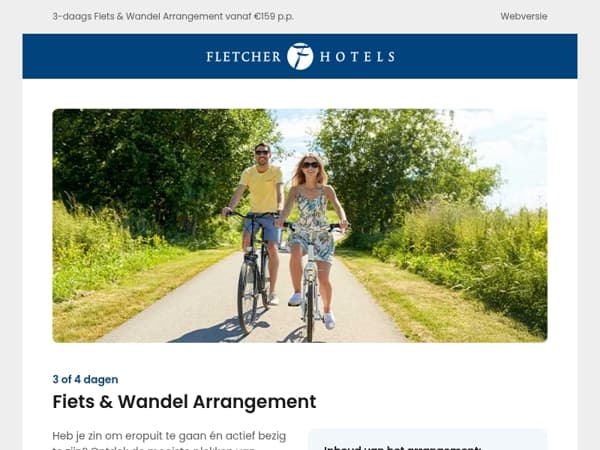 Kies jij voor een wandeling of een fietstocht?