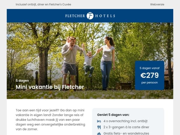 Heb jij je mini vakantie al geboekt?