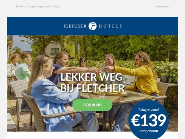 Heb jij ook zin om er lekker tussenuit te gaan?