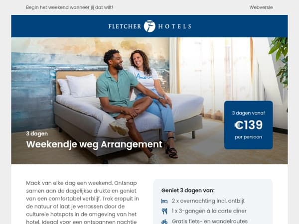 Met wie ga jij een weekendje weg deze zomer?